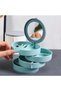 Multi-Layer Storage Pink Rotating Round 360 ° Jewelry Organizer Box - 5