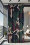 Waterproof Patterned Oxford Balcony Curtain Sunshade and Rain Cover with Color and 250 cm Length Options