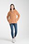 Women's Camel Color Fleece Cardigan - 5
