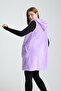 Women's Lilac Zippered Fleece Vest - 3