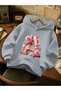 Winter Hooded Sweatshirt, Children's Letter a Printed