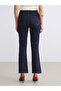 Indigo Crop Flare Women's Jean Pants from Plus-Store - 4