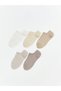 Alita City Lcw Dream Ecru Patterned 5-Pack Women's Sneaker Socks with a Difference