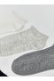 Alita City Farkıyla Lcw Dream Ecru Plain 5-Piece Pack Women's Booties Socks - 2
