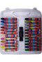 24-Piece Crayon Plastic Bag with Holder 1 Pack 24 Color Crayons with Bag Pastel Holder He - 4