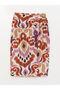 Vizyon New Season Mixed Standard Patterned Women's Skirt - 7