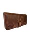 Portfolio Wallet with Cell Phone Compartment Genuine Leather / 1202 Brown (Smoky Glossy) - 3