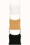 Women's Cotton Rope Strap Tank Top Set of 3 White, Black, Nude