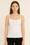 Women's Cotton Rope Strap Tank Top Set of 3 White, Black, Nude - 3