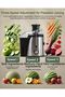 Juicer Machine, High-Efficiency 800W Multi-Speed Mini Juicer, Stainless Steel, BPA-free - 5
