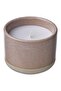 LUGNARE Scented candle in ceramic jar, Jasmine/pink, 25 hr