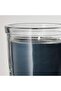 FRUKTSKOG Scented candle in glass, Vetiver & geranium/black-turquoise, 20 hr - 7