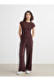 Esvab • Modern & Distinctive Women's Textured Pants with Waist Cord