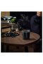 FRUKTSKOG Scented candle in glass, Vetiver & geranium/black-turquoise, 20 hr - 5