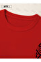 Trendy Stylish Printed Plus Size Red T-Shirt & Black Pants Tracksuit Set - 4