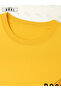 Positive Bold Printed Plus Size Yellow T-Shirt & Black Pants Tracksuit Set - 4