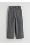 Lcw Kids Gray Girls' Jean Pants with Adjustable Elastic Waist - 3