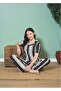 Pilling-Free Wrinkle-Resistant Fabric Short Sleeve Women's Shirt Pajama Set