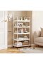 5-Layer Rolling Storage Trolley with Lockable Wheels Storage Cart with Handles for Kitchen Bathroom - 5