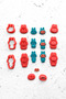 مجموعة قوالب عجينة السيراميك من طين البوليمر الصغير من لابوبو، مقاس 1.8 - 2.6 - 3 سم
