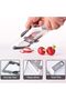 Handheld Mandoline Slicer, Adjustable Stainless Steel Blade, Comfort Grip, Safety Features, E - 4