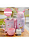 Pink Color Premium Stainless Steel Children's Thermos with Figured Strap, 500 Ml, (24+ Months)