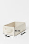 Cream Closet Organizer, Laundry, Toy Organizer, Storage Box, Felt Basket Organizer 38X25X13 cm - 5