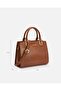 شنطة نسائية كلاسيك جلد بلون بني - 2