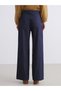 New Season Wideleg Women's Jean Pants with Belted Waist - 4