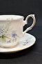 Bone China Blue Beauty Antique Porcelain Double Coffee Cup 2 Pieces 120 ml - 3