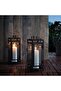 BERGGRAN Lantern for pillar candle, in/outdoor anthracite, 34 cm - 3