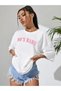 Women's White 90's Baby Printed Oversize