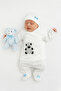 Baby Boy Newborn Cotton 5-Piece Hospital Discharge Set - 2