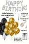 Happy Birthday Foil Set Gold Silver Balloon Party Birthday Decoration Set - 2