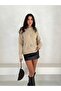 Floral Patterned Turtleneck Sweater - 3