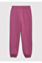 Children's M7010041-70651 Logo Printed Knitted Trousers Damson Standard - 2