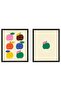 FISKBO Frame with poster, apple game, 40 x 50 cm