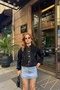 Women's Black Stylish Pearl Buttoned Soft Knitwear Cardigan