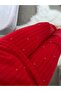 Speckled Patterned Red Fleece Pajama Set - 6