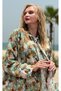 Women’s Vintage Floral Tie-Neck Blouse – Long Sleeve Boho Chic Top - 3