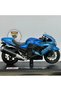 Kawasaki Ninja Zx-14R 1:18 Diecast Metal Model Motorcycle - Maisto Blue - 2