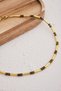 Lava Stone and Tiger Eye Natural Stone Necklace 40Cm+5Cm Handcrafted Custom Made Real Natural Stone - 2