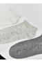 Ecru Women's Plain Booties Socks 5-Pack - 2