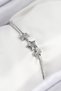 Brass Zircon Stone Star Model Silver Color Women's Bracelet Tj-Bb7902