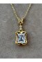 Elegant Butterfly and Single Stone Necklace - 4