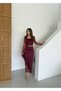 Women's Feather-Detail Lace and Rhinestone Imported Fabric Dress - 5