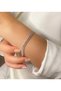 Women's Silver Color Stainless Steel Necklace Earrings Bracelet Bridal Set Limited Edition - 4