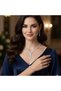Women's Silver Color Stainless Steel Necklace Earrings Bracelet Bridal Set Limited Edition - 2