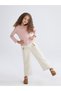 Elastic Waist Floral Girls' Pants