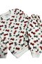 Boy's Cotton Ecru Formula 1 Car Patterned Long Sleeve Seasonal Pajama Set - 4